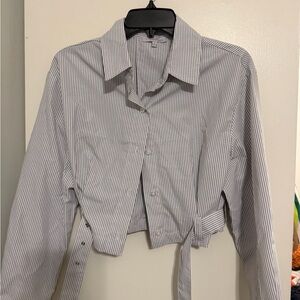 Striped Gray Women's Jacket